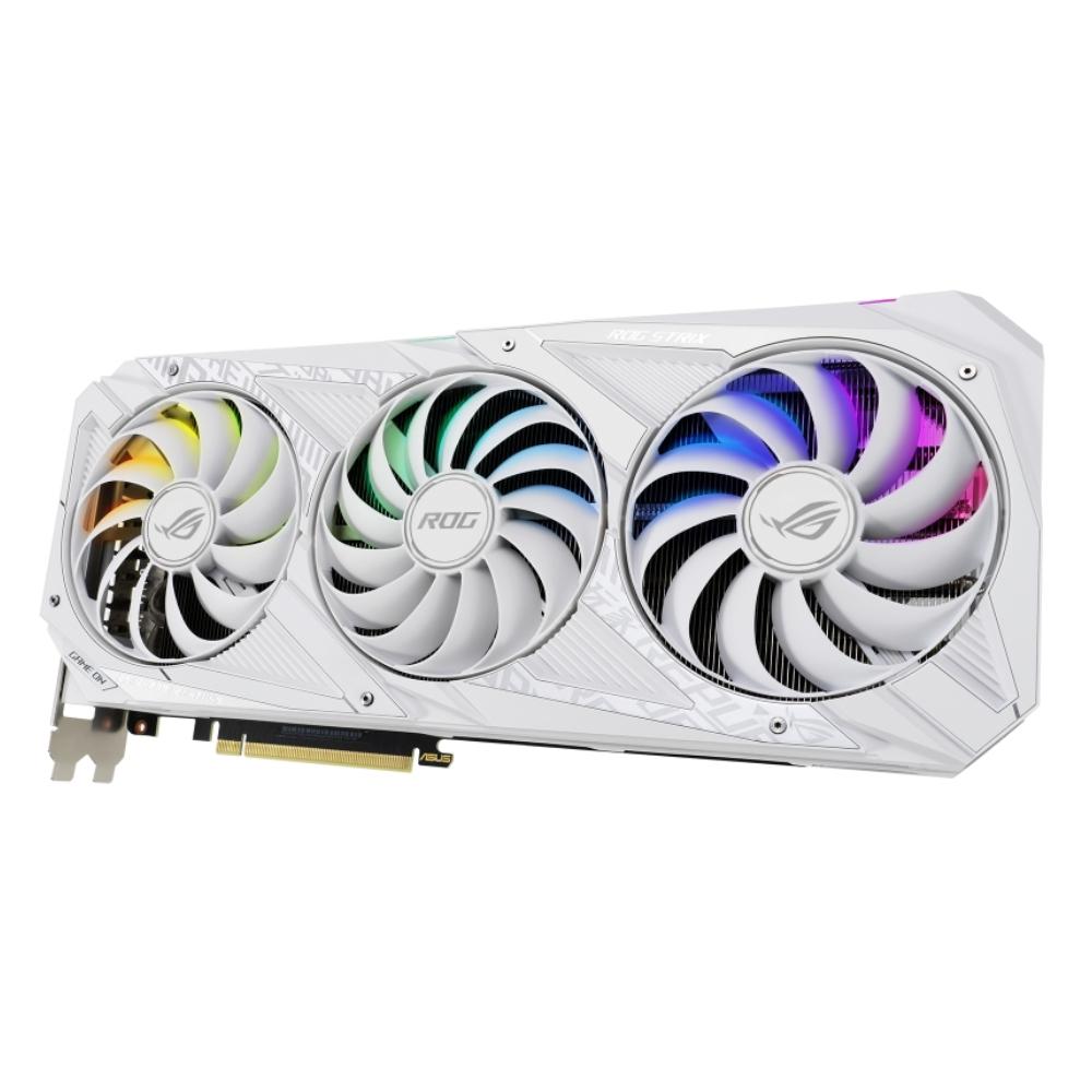 Asus GeForce RTX 3070 8GB GDDR6 ROG STRIX OC V2 LHR Graphics Card - White Edition - Store 974 | ستور ٩٧٤