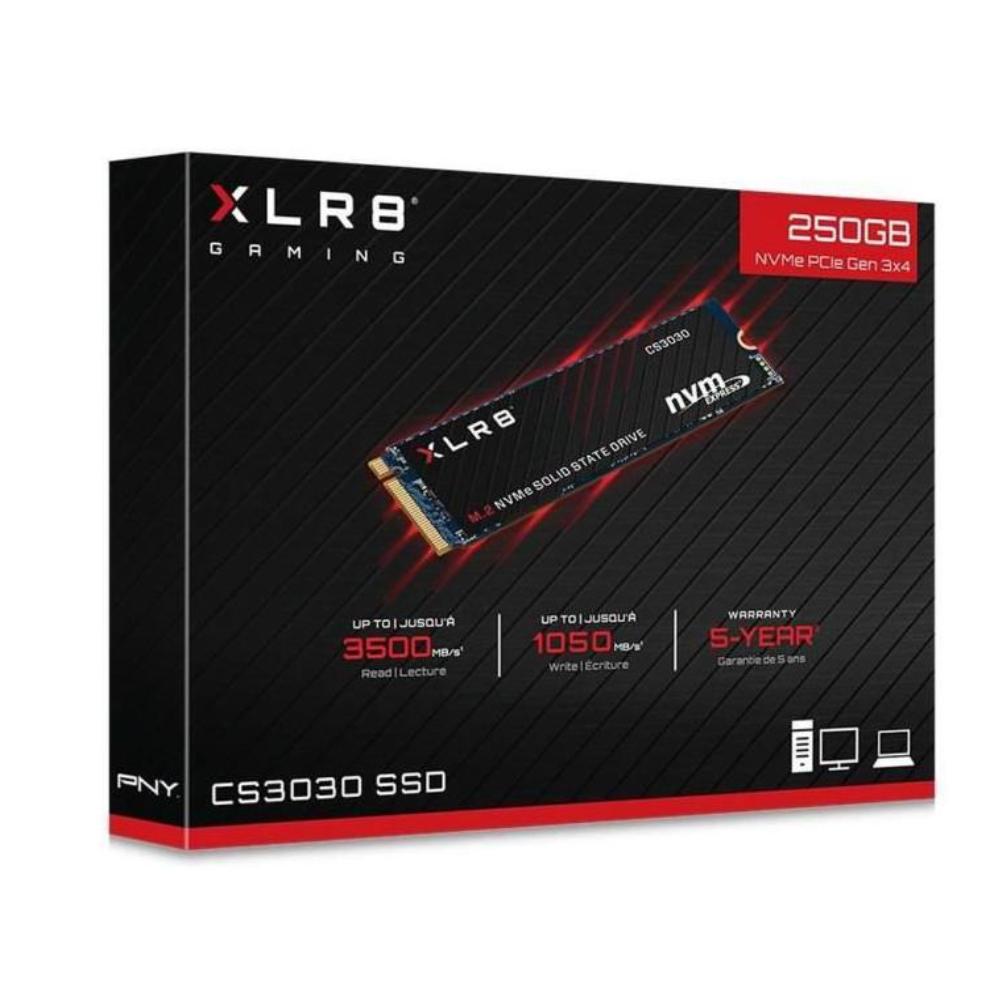 PNY XLR8 CS3030 250GB NVMe M.2 Internal SSD - Store 974 | ستور ٩٧٤