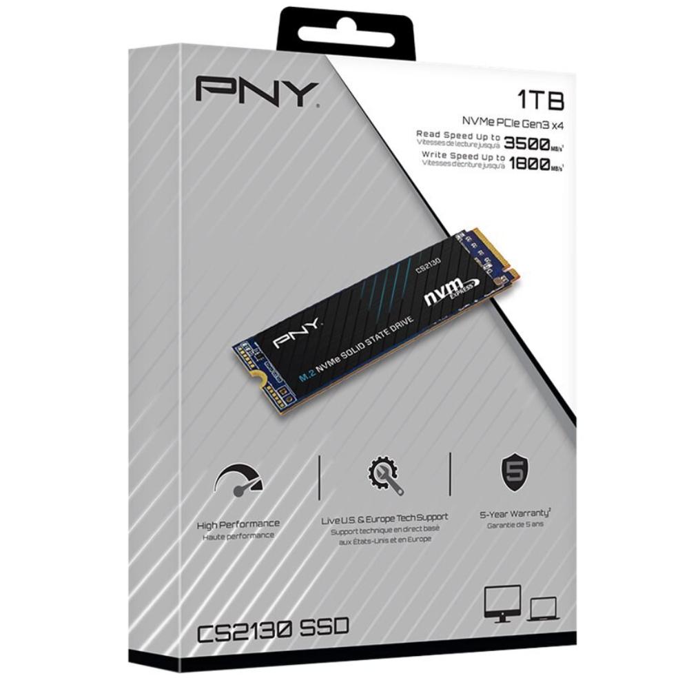 PNY CS2130 1TB M.2 PCIe NVMe Gen3 x4 Internal SSD - Store 974 | ستور ٩٧٤