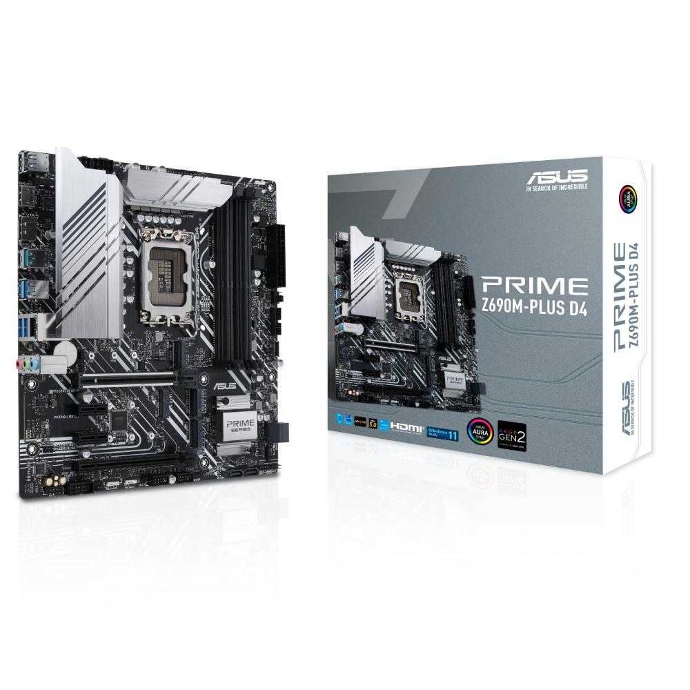 Asus Prime Z690M-Plus D4 Intel Z690 DDR4 Micro-ATX Motherboard - Store 974 | ستور ٩٧٤