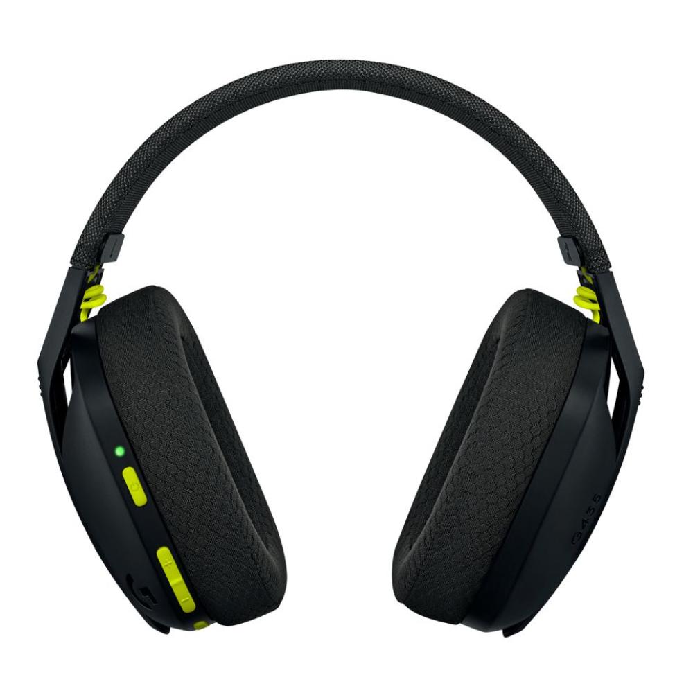 Logitech G435 Lightspeed Wireless Gaming Headset - Black/Neon Yellow - سماعة Logitech G435 Lightspeed Wireless Gaming Headset - Black/Neon Yellow - سماعة