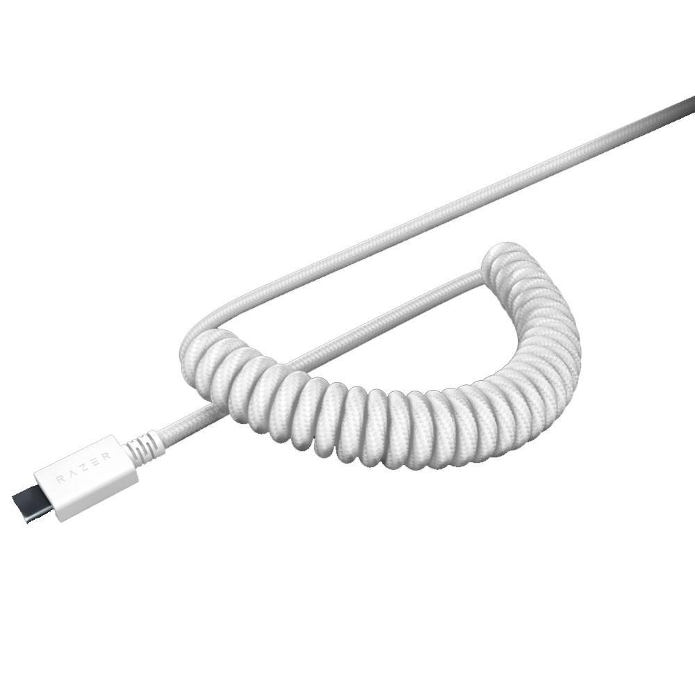 Razer PBT Keycap + Coiled Cable Upgrade Set - Mercury White - Store 974 | ستور ٩٧٤