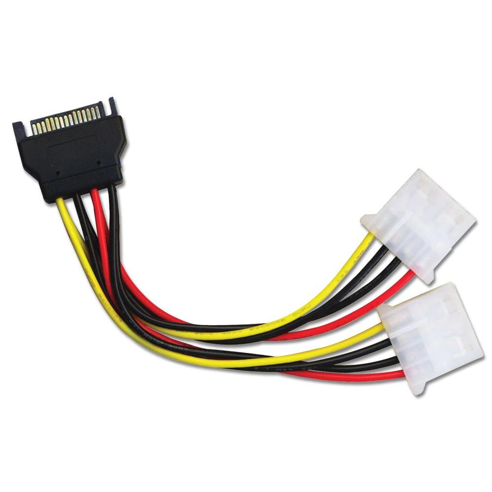 Haysenser SATA إلى MOLEX Splitter Cable 20cm - كAbl Haysenser SATA إلى MOLEX Splitter Cable 20cm - كAbl
