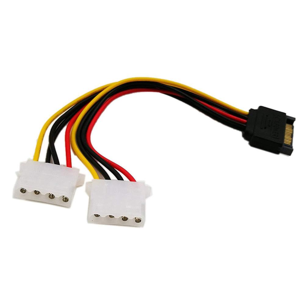 Haysenser SATA إلى MOLEX Splitter Cable 20cm - كAbl Haysenser SATA إلى MOLEX Splitter Cable 20cm - كAbl
