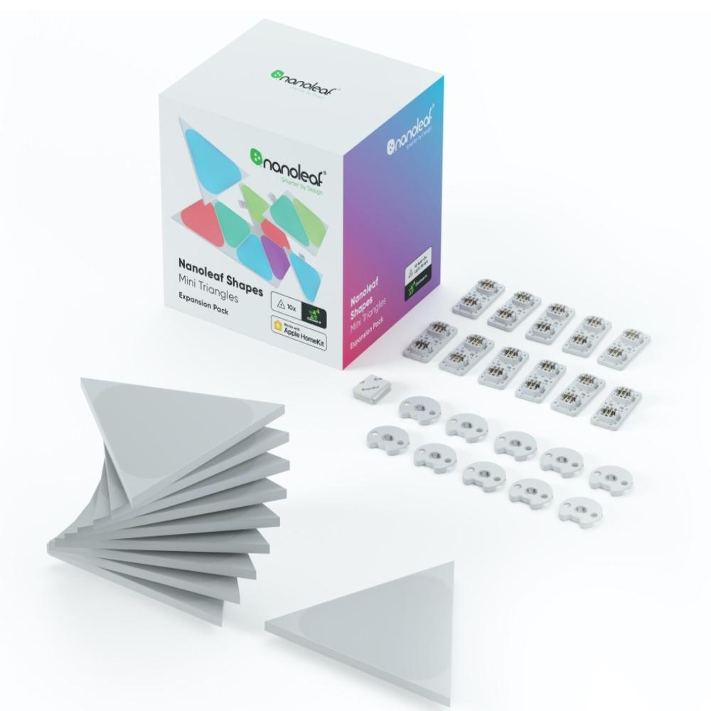 Nanoleaf Shapes Triangles Mini Expansion Pack - 10 Panels - إضاءة Nanoleaf Shapes Triangles Mini Expansion Pack - 10 Panels - إضاءة