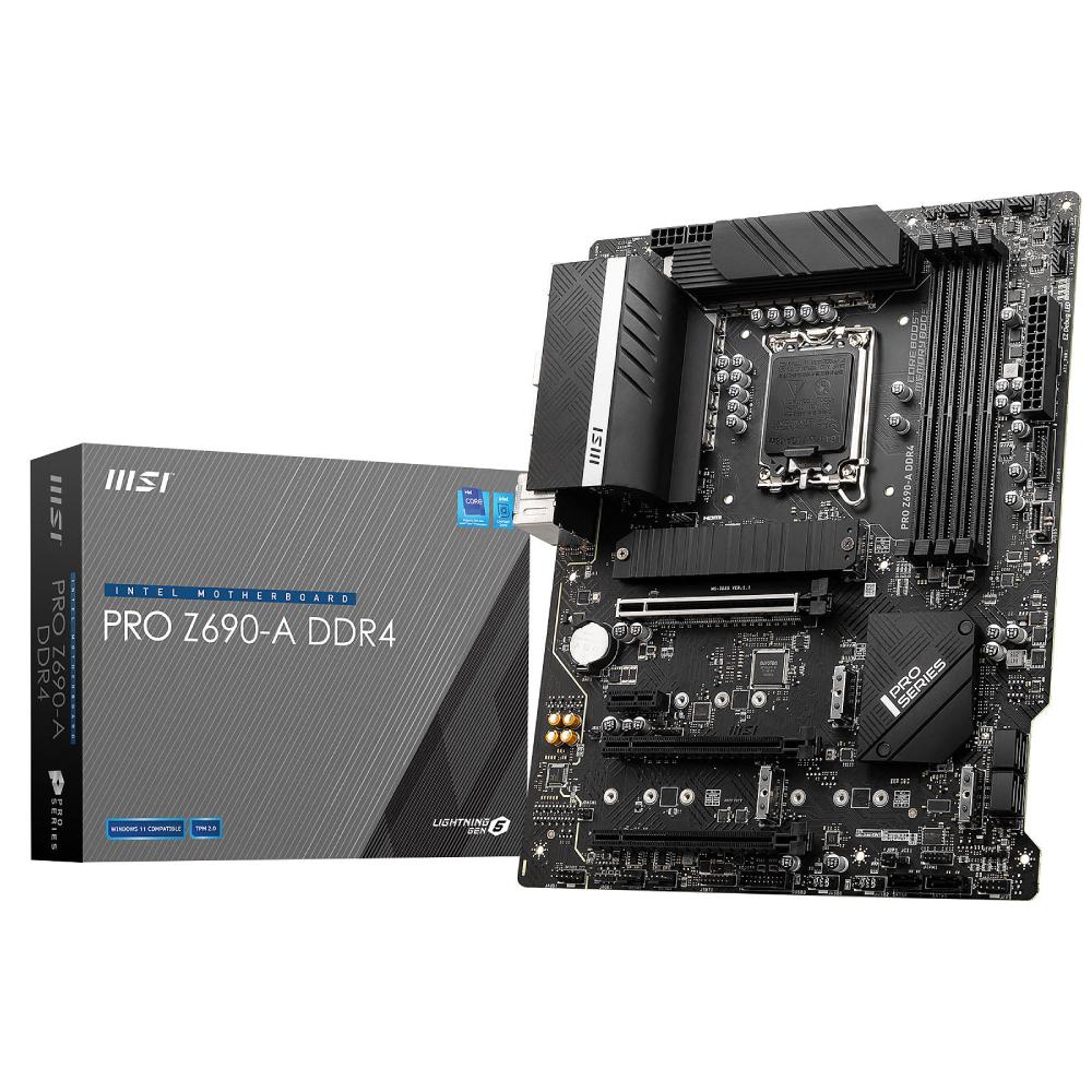 MSI PRO Z690-A DDR4 Socket LGA 1700 USB 3.2 Intel ATX Motherboard - Store 974 | ستور ٩٧٤