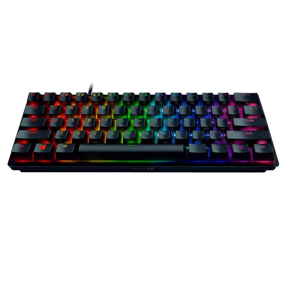Razer Huntsman Mini 60% Optical Black Keyboard - Clicky Purple Switch - Store 974 | ستور ٩٧٤