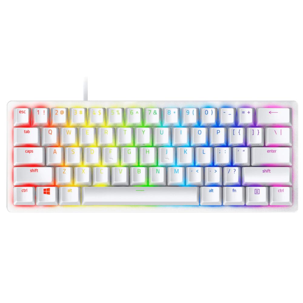 Razer Huntsman Mini 60% Optical Mercury Keyboard - Clicky Purple Switch - Store 974 | ستور ٩٧٤