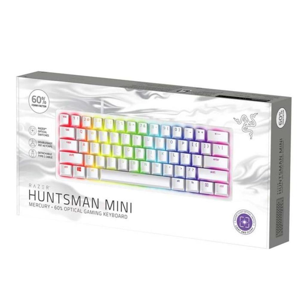 Razer Huntsman Mini online Mercury Edition 60% Optical Purple Switches Wired Keyboard