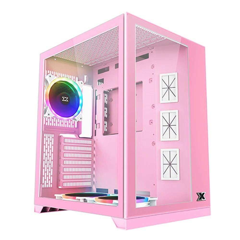 Xigmatek Aquarius S Queen Mid Tower Case - Pink - Store 974 | ستور ٩٧٤