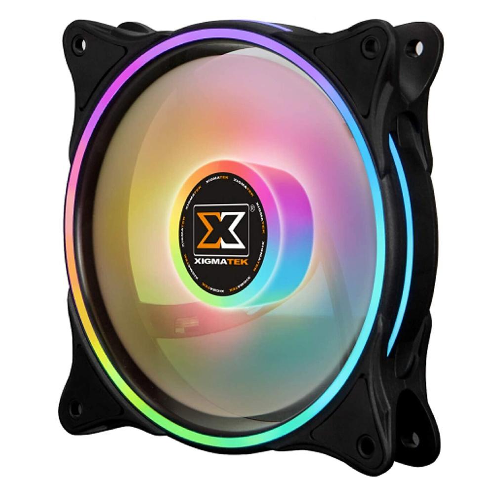 Xigmatek Galaxy II Pro AT120 120mm ARGB 3 Fan Kit - Black - Store 974 | ستور ٩٧٤