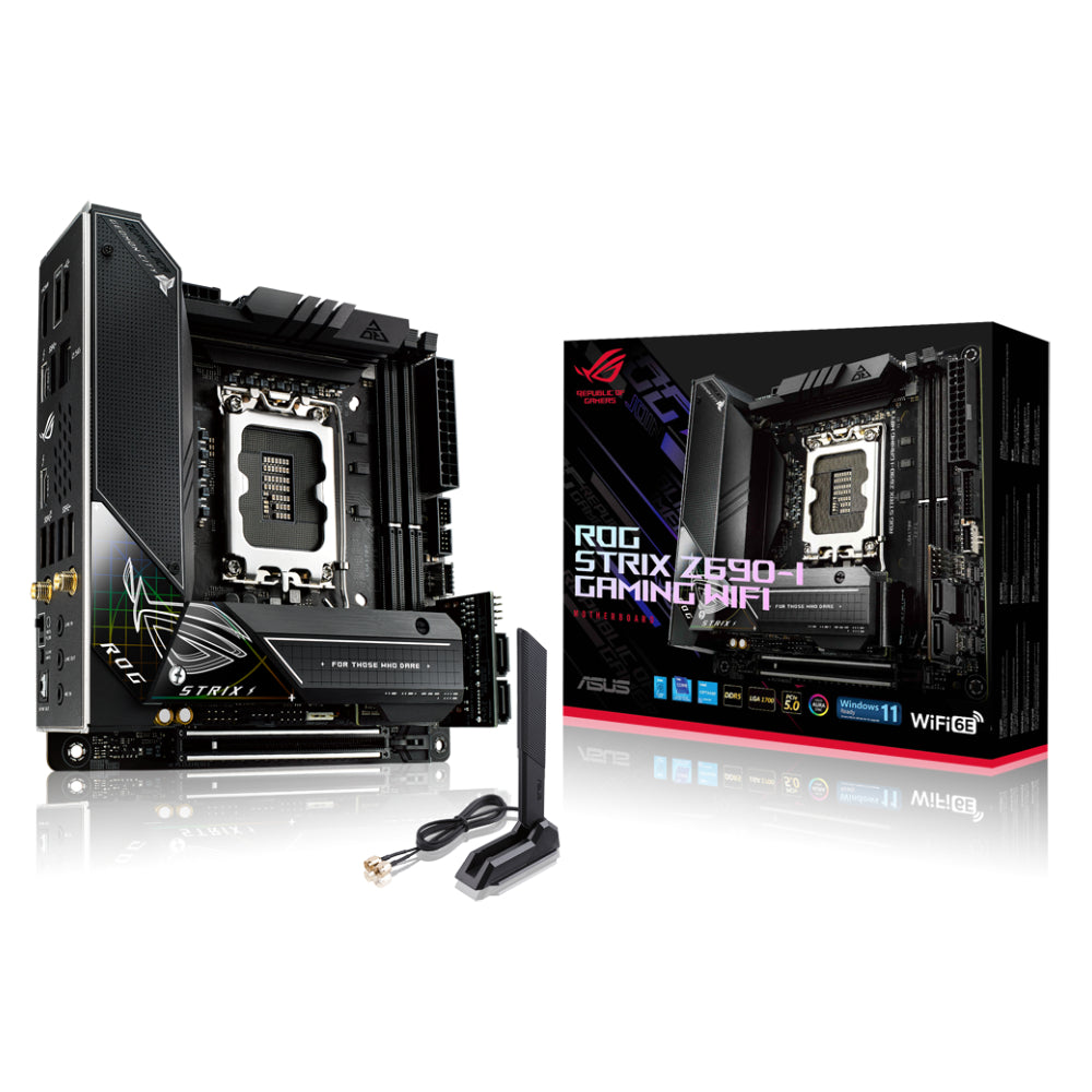 Asus ROG STRIX Z690-I Gaming WIFI Intel Z690 Socket 1700 DDR5 Motherboard - Store 974 | ستور ٩٧٤