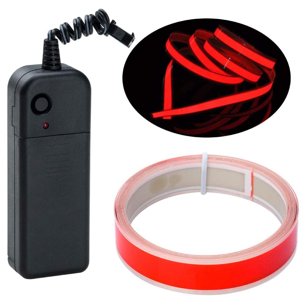 Lychee 1M Neon Glowing Strobing Electroluminescent - Red - إضاءة Lychee 1M Neon Glowing Strobing Electroluminescent - Red - إضاءة