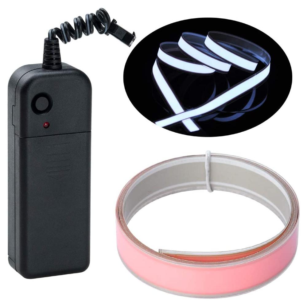 Lychee 1M Neon Glowing Strobing Electroluminescent - White - إضاءة Lychee 1M Neon Glowing Strobing Electroluminescent - White - إضاءة
