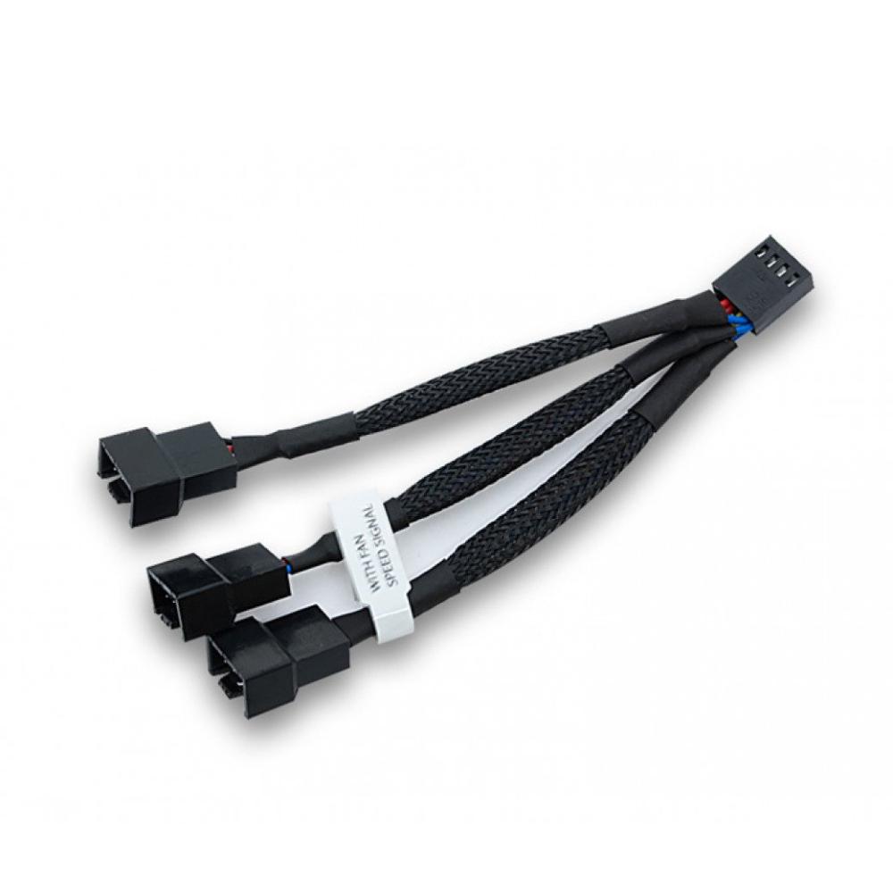 EKWB EK-Cable Y-Splitter 3-Fan PWM (10cm) - Black - Store 974 | ستور ٩٧٤
