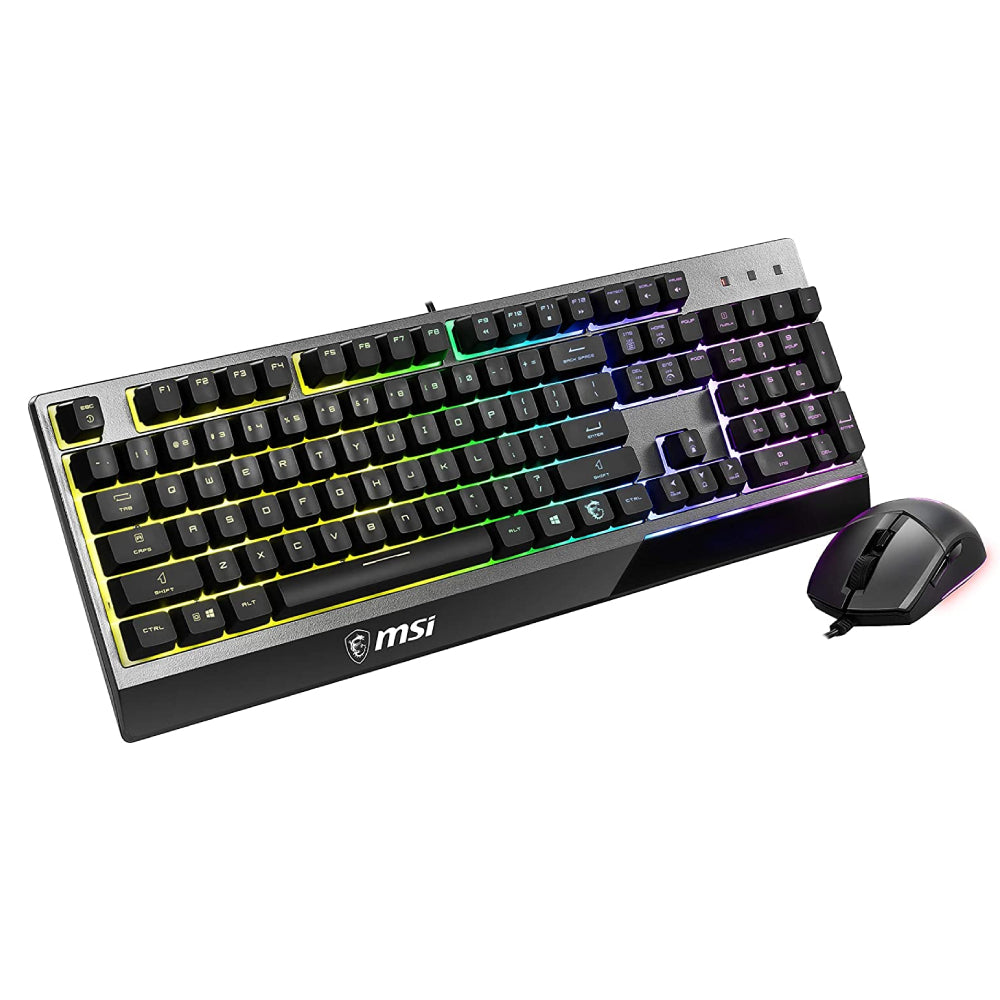 MSI Vigor GK30 Combo Arabic Wired Keyboard and Mouse Combo - Plunger Switch - Store 974 | ستور ٩٧٤