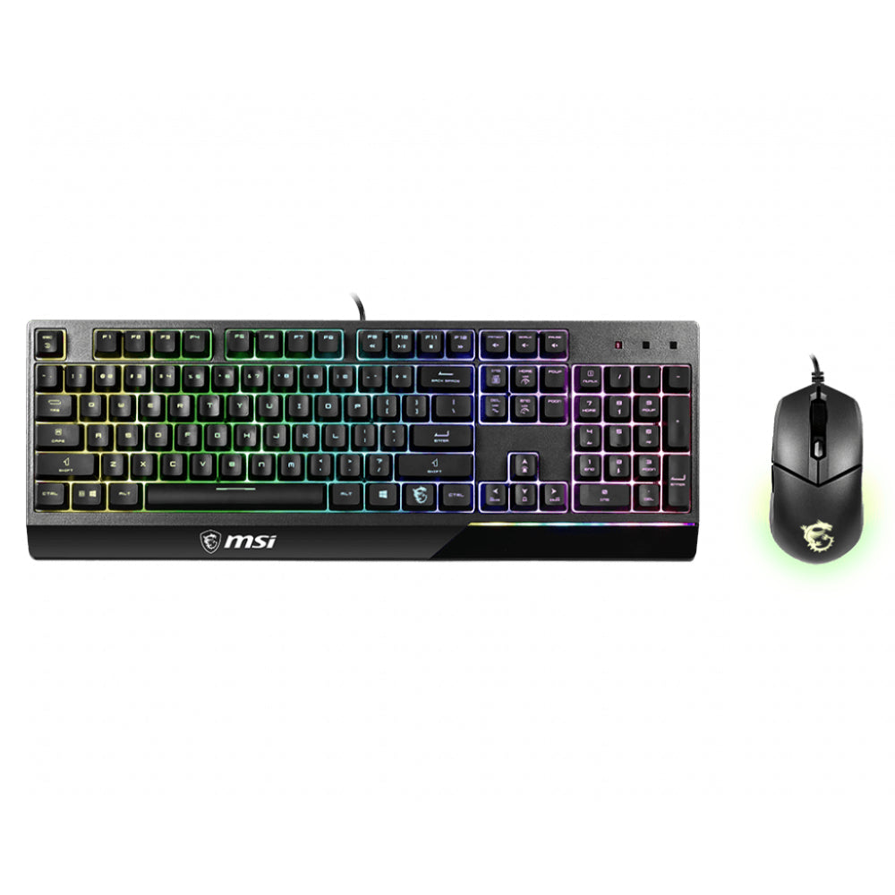 MSI Vigor GK30 Combo Arabic Wired Keyboard and Mouse Combo - Plunger Switch - Store 974 | ستور ٩٧٤