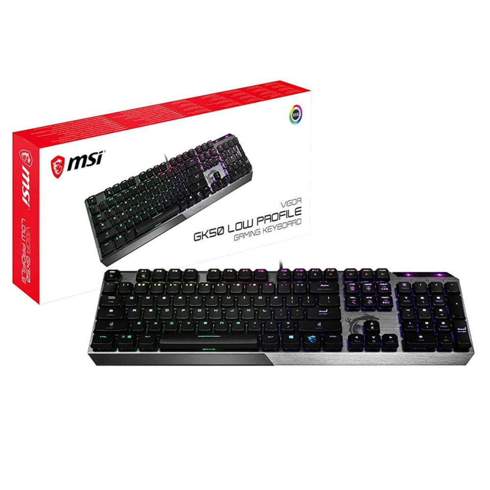 MSI Vigor GK50 Low Profile Wired Mechanical Keyboard - Kailh Switch - Store 974 | ستور ٩٧٤