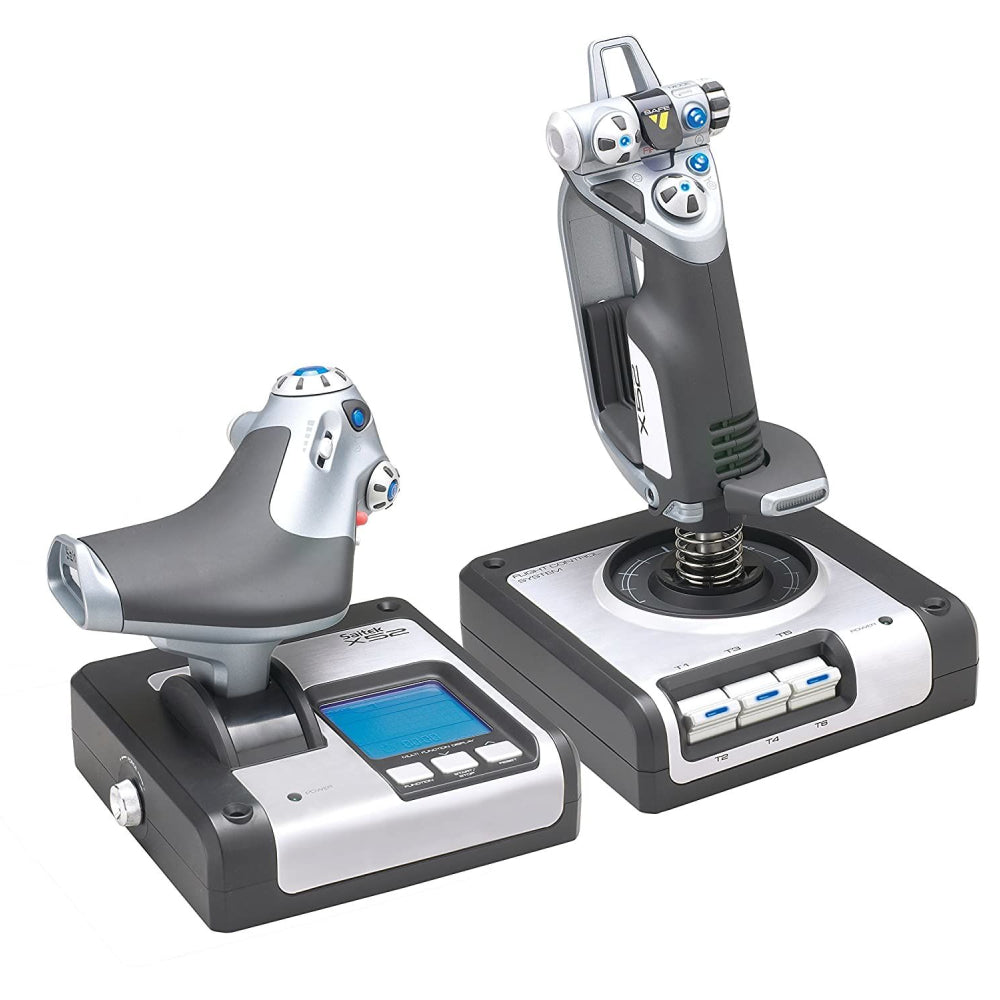 Logitech Gaming Saitek X52 Hotas Flight Control System - Silver/Black - وحدة تحكم Logitech Gaming Saitek X52 Hotas Flight Control System - Silver/Black - وحدة تحكم