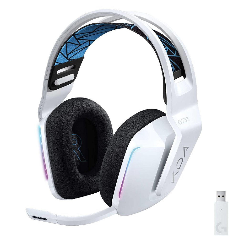 Logitech G735 Wireless Gaming Headset + G715 Wireless Mechanical Gaming  Keyboard Tactile - White Mist