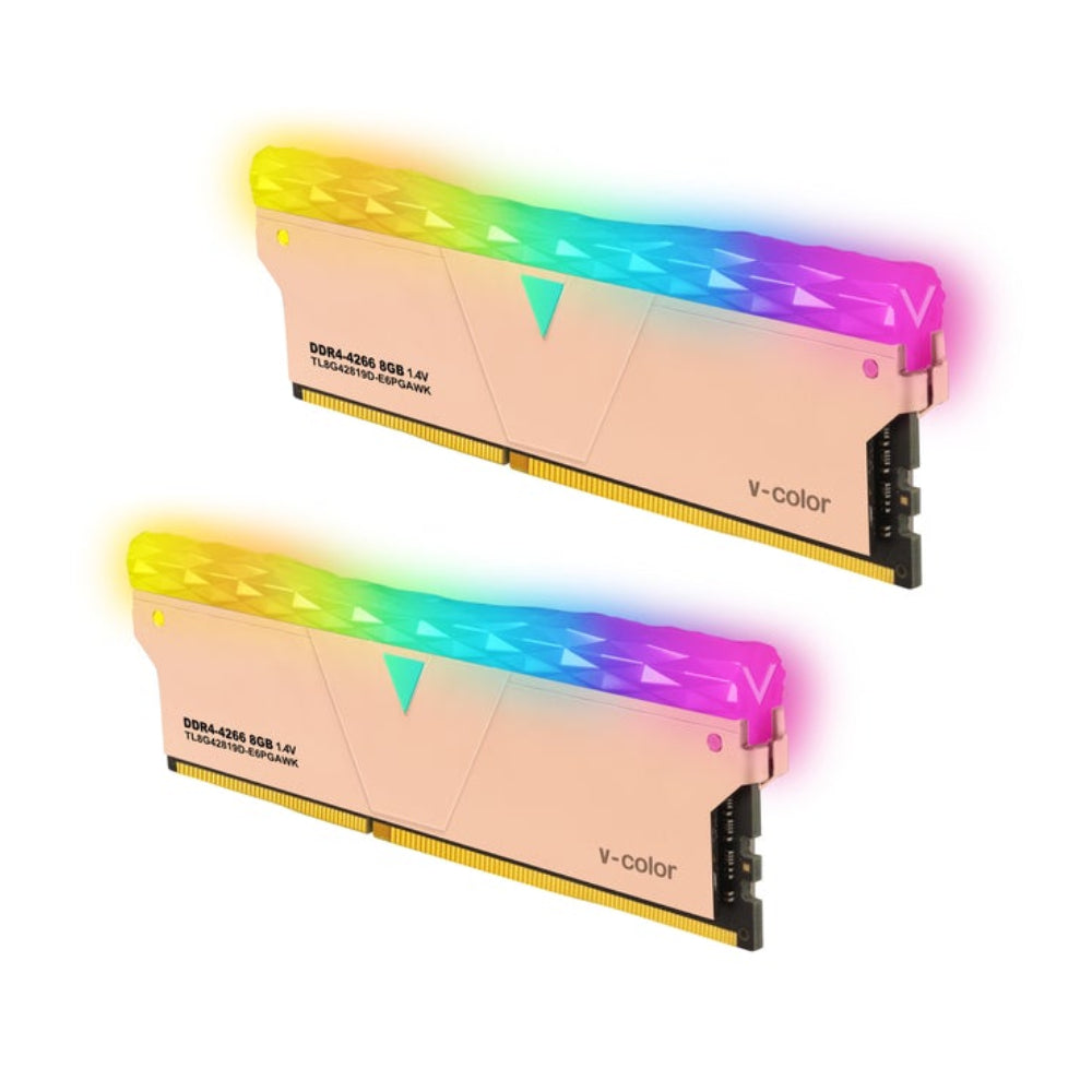 V-Color Golden Armis Prism Pro RGB 16GB(2x8GB) DDR4 4266MHz PC4-34100 1.4V - Store 974 | ستور ٩٧٤