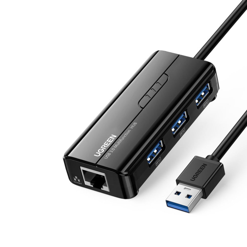 Ugreen USB 3.0 Hub with Gigabit Ethernet - Store 974 | ستور ٩٧٤