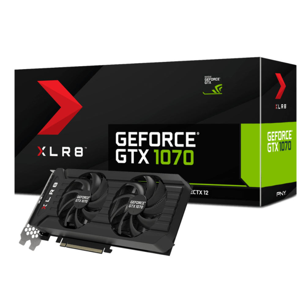PNY GeForce GTX 1070 XLR8 Gaming OC 6GB GDDR6 PCI-E Gen 4x4 - Graphics Card - Store 974 | ستور ٩٧٤