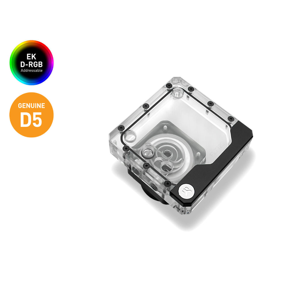 ekwb ek -Quantum Kinetic FLT 120 D5 PWM D -RGB - Plexi - mضخة ekwb ek -Quantum Kinetic FLT 120 D5 PWM D -RGB - Plexi - mضخة