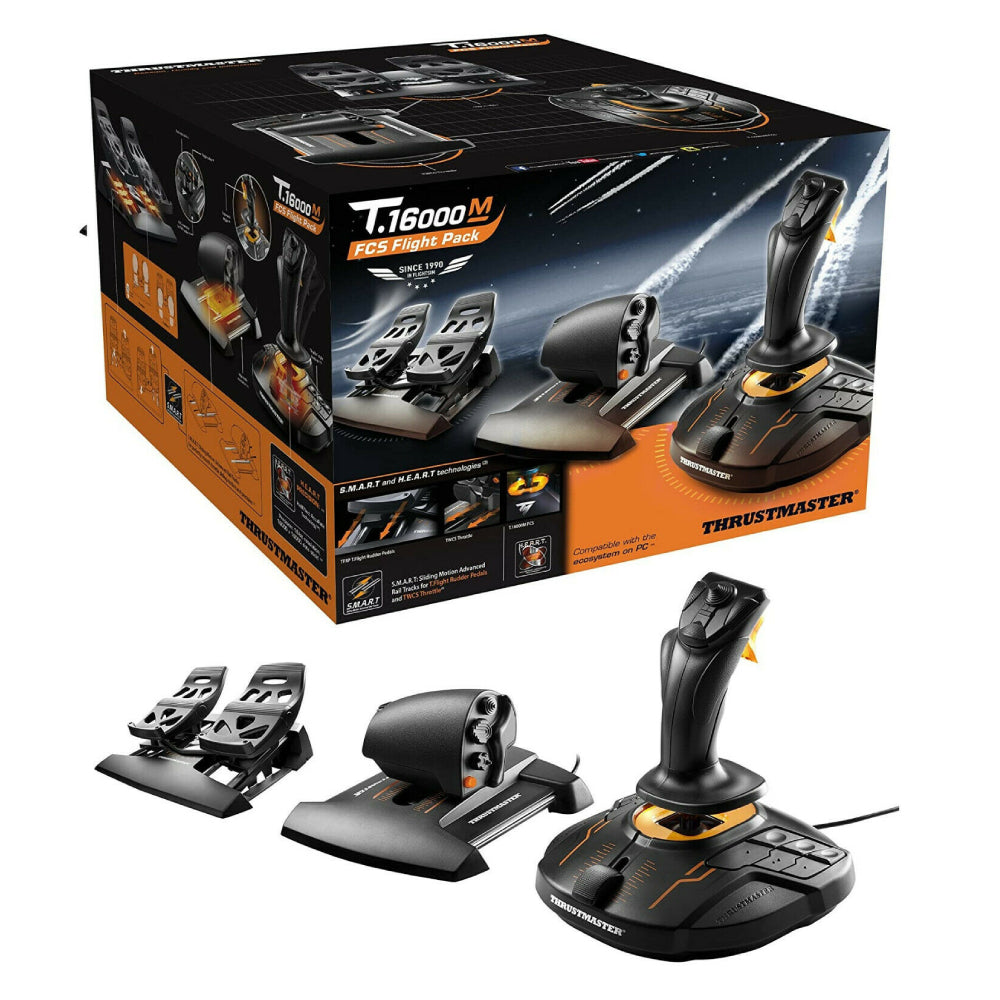 Thrustmaster T-16000M FCS Flight Pack - وحدة تحكم Thrustmaster T-16000M FCS Flight Pack - وحدة تحكم