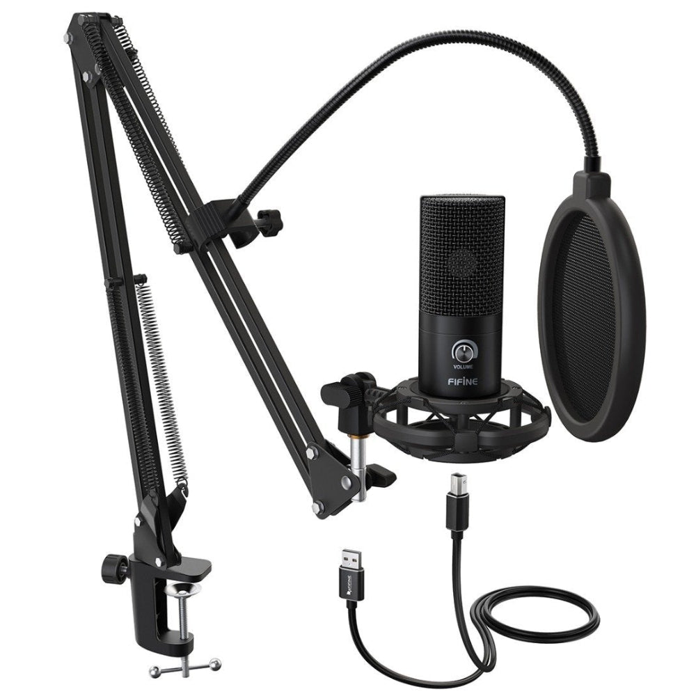 Fifine T669 Microphone Kit w/ Boom Arm And Pop Filter - Store 974 | ستور ٩٧٤