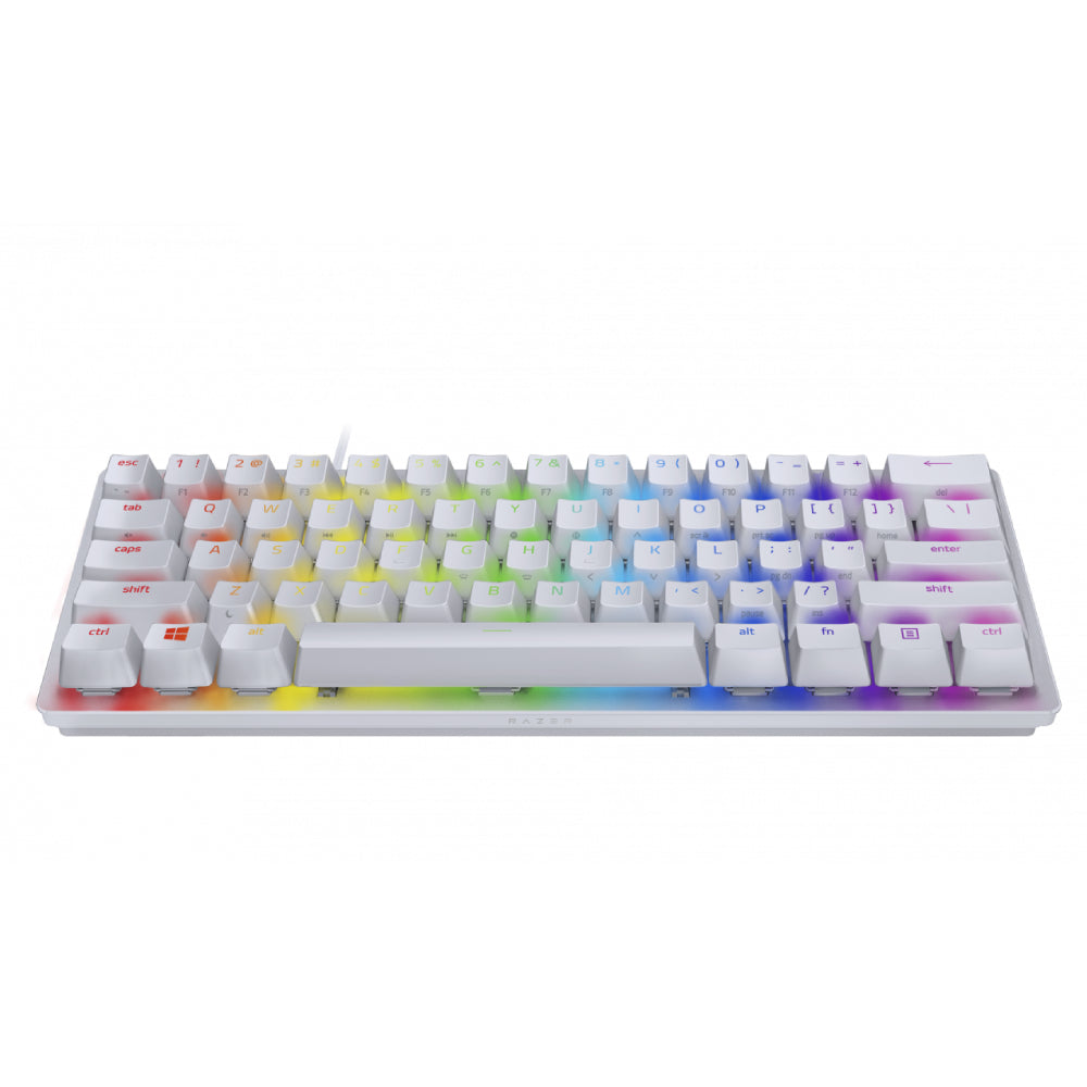 Razer Huntsman Mini 60% Gaming Keyboard Mercury - White - لوحة 