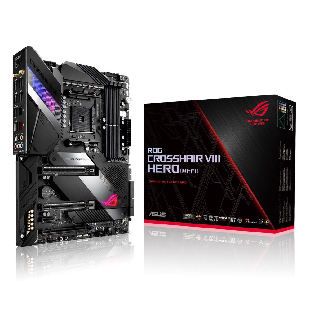 Asus ROG Crosshair VIII Hero AMD X570 WiFi Gaming Motherboard - Store 974 | ستور ٩٧٤