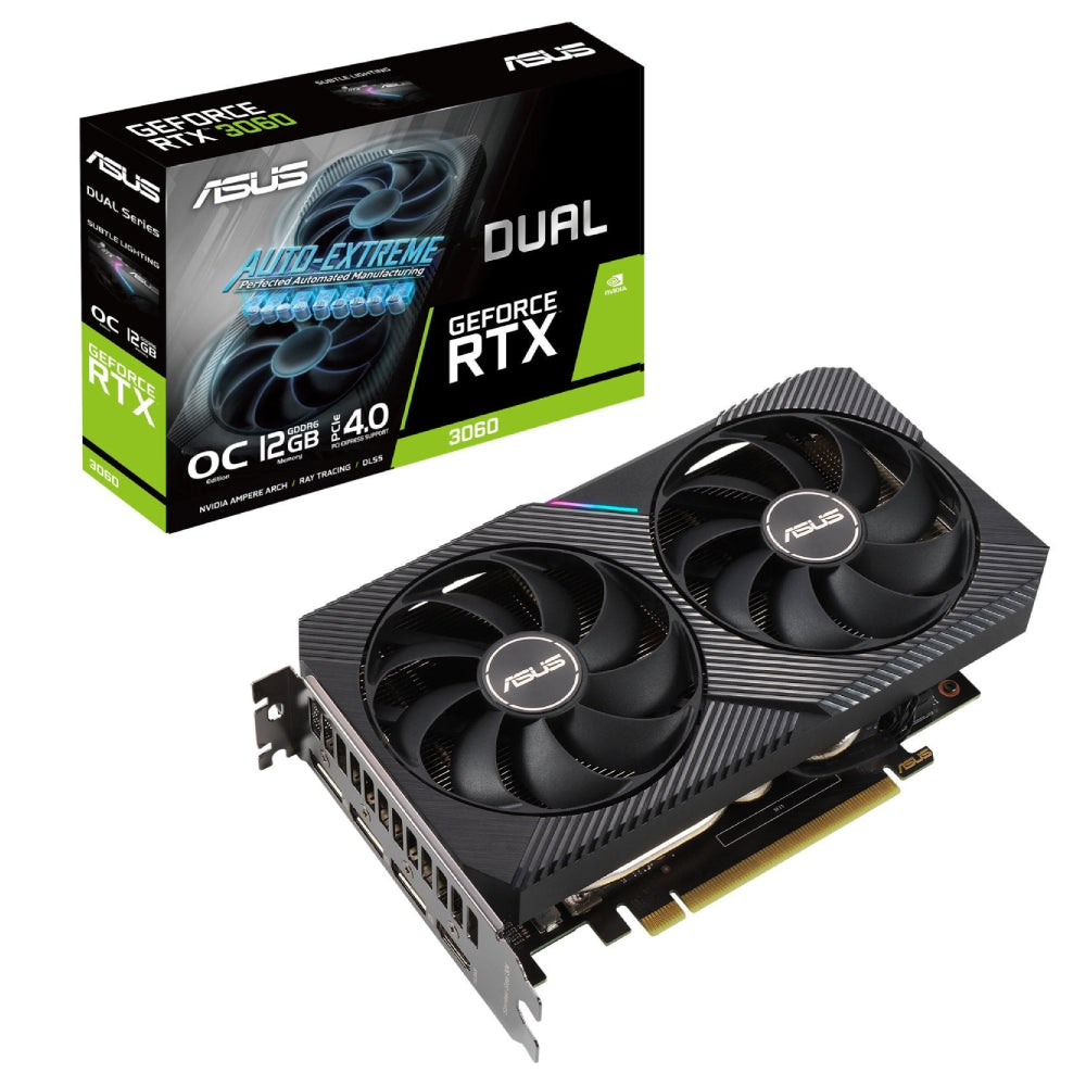 Asus Dual GeForce RTX 3060 OC V2 12GB GDDR6 Graphics Card - Store 974 | ستور ٩٧٤