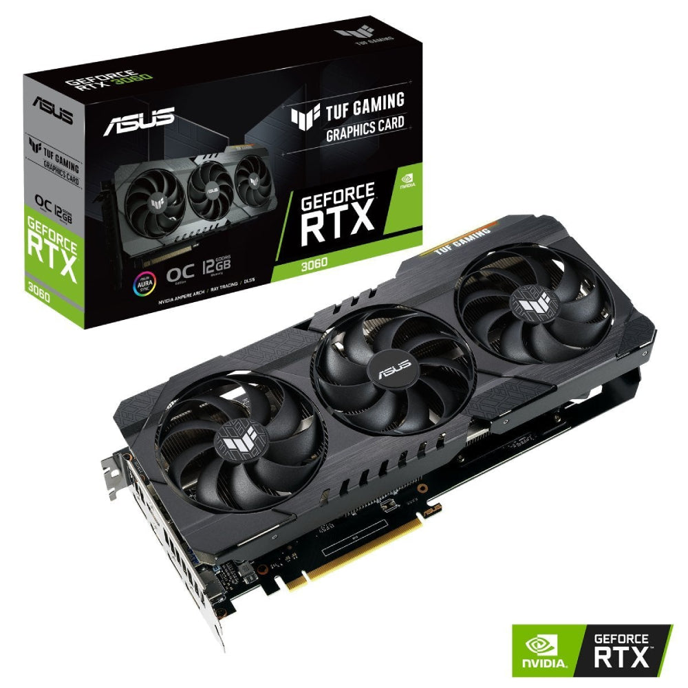 Asus TUF Gaming GeForce RTX 3060 V2 OC Edition 12GB GDDR6 Graphics Card - Store 974 | ستور ٩٧٤