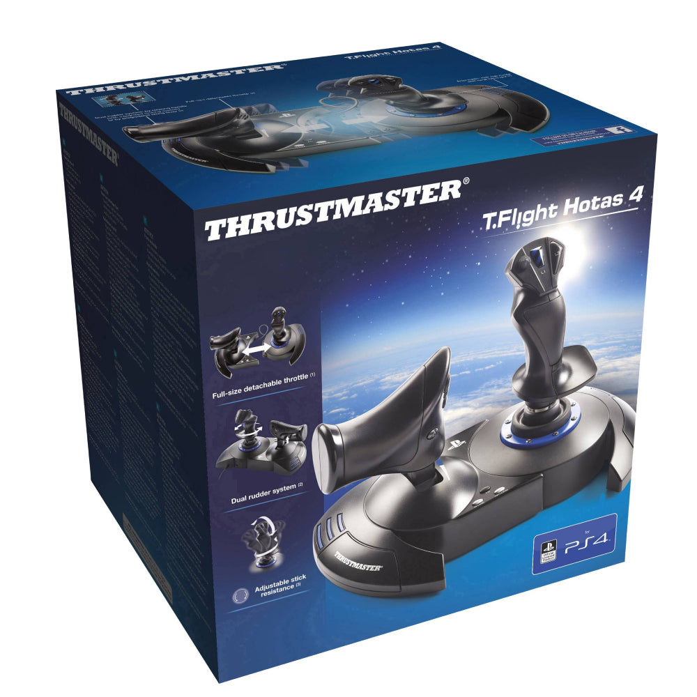 Thrustmaster T.Flight Hotas 4 Flight Sim Joystick - Black/Blue - Store 974 | ستور ٩٧٤