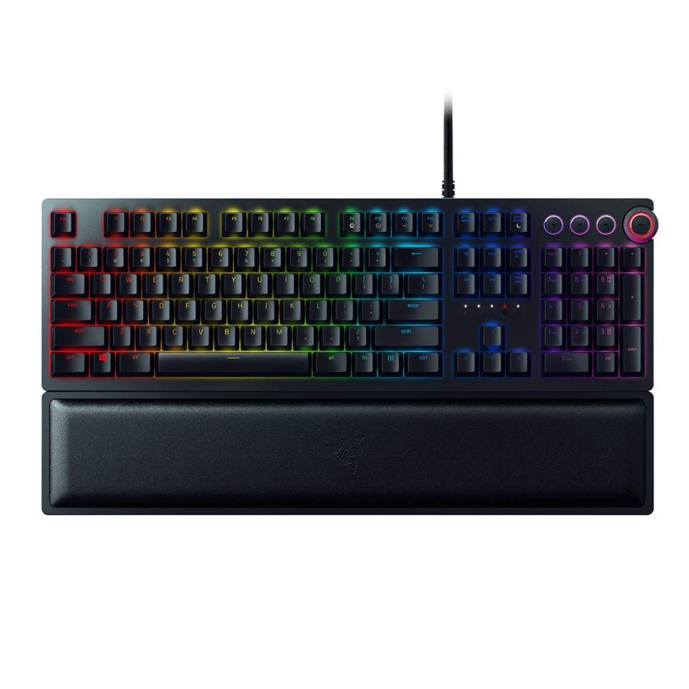 Razer Huntsman Elite Optical Chroma Gaming Keyboard - Razer Red - Loحة Maفatiح Razer Huntsman Elite Optical Chroma Gaming Keyboard - Razer Red - Loحة Maفatiح