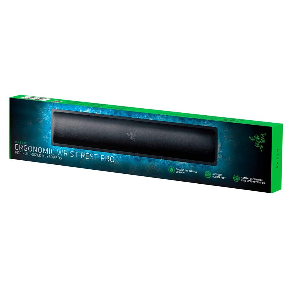 Razer Ergonomic Wrist Rest Pad Pro : Cooling Gel Infused - مسند معصم Razer Ergonomic Wrist Rest Pad Pro : Cooling Gel Infused - مسند معصم