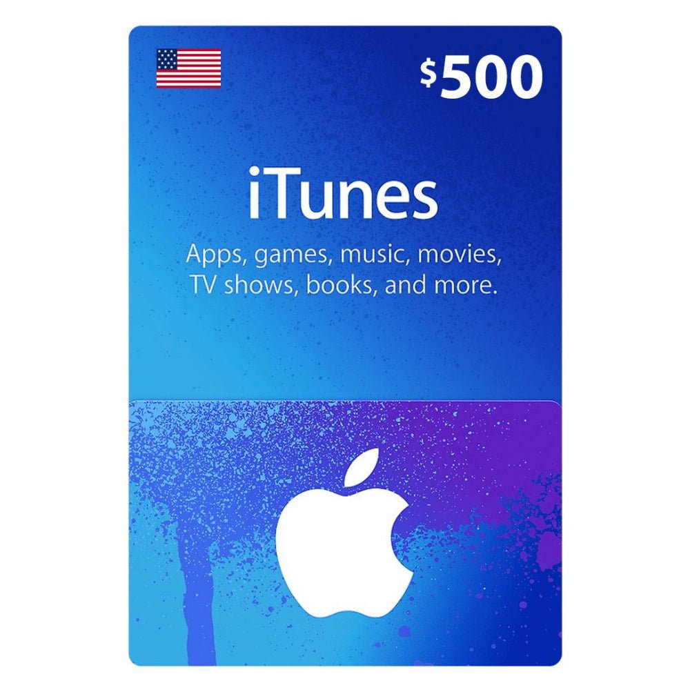iTunes USA $500 - Store 974 | ستور ٩٧٤