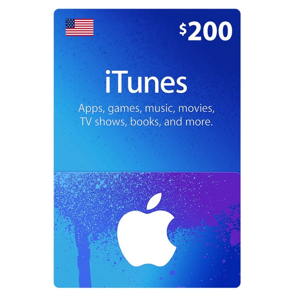 iTunes USA $200 - Store 974 | ستور ٩٧٤
