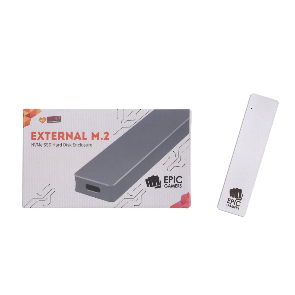Epic Gamers External M.2 Enclosure NVMe SSD Hard Disk - Store 974 | ستور ٩٧٤