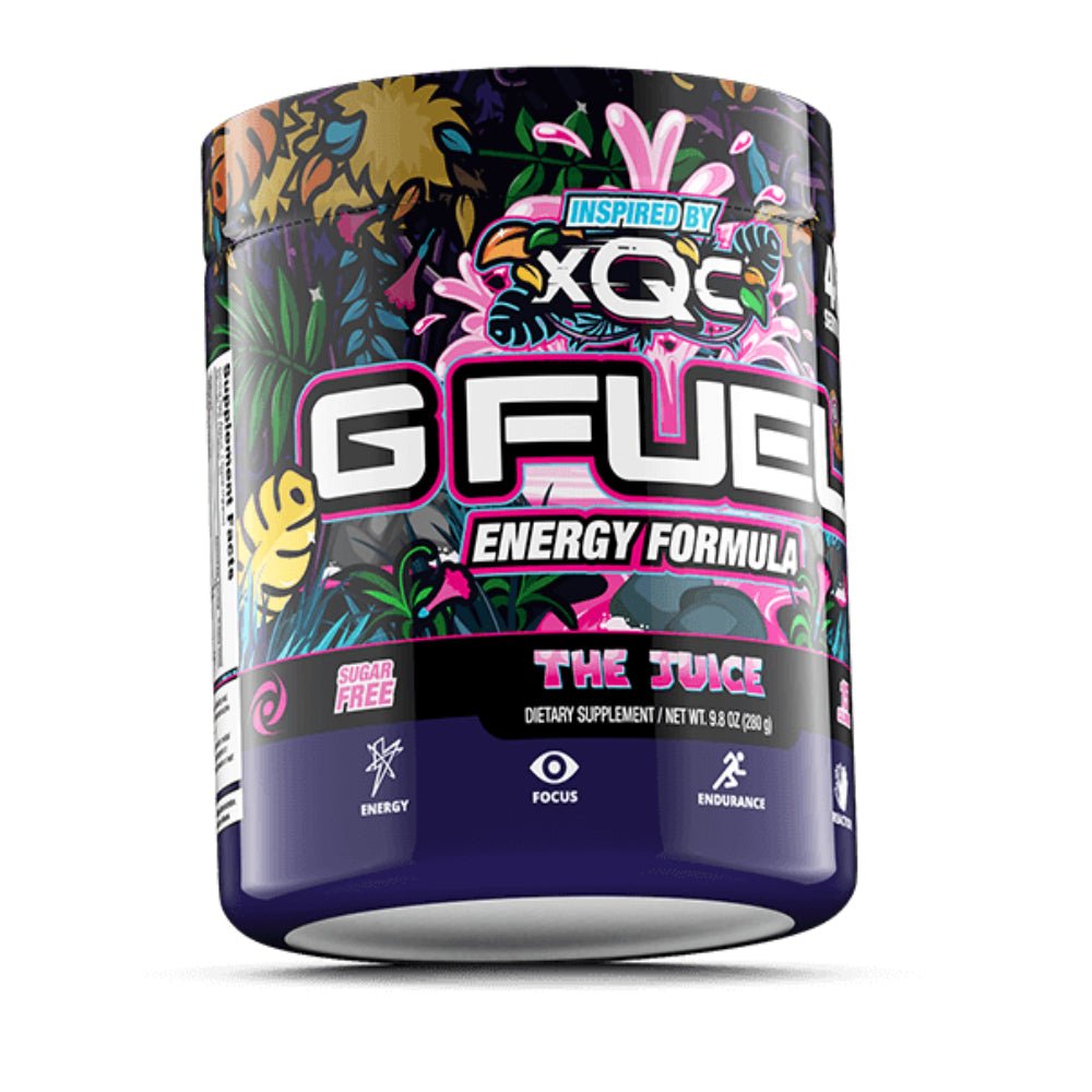 GFuel Energy Formula - The Juice Blacked Out Flavor 280g - XQC - Store 974 | ستور ٩٧٤