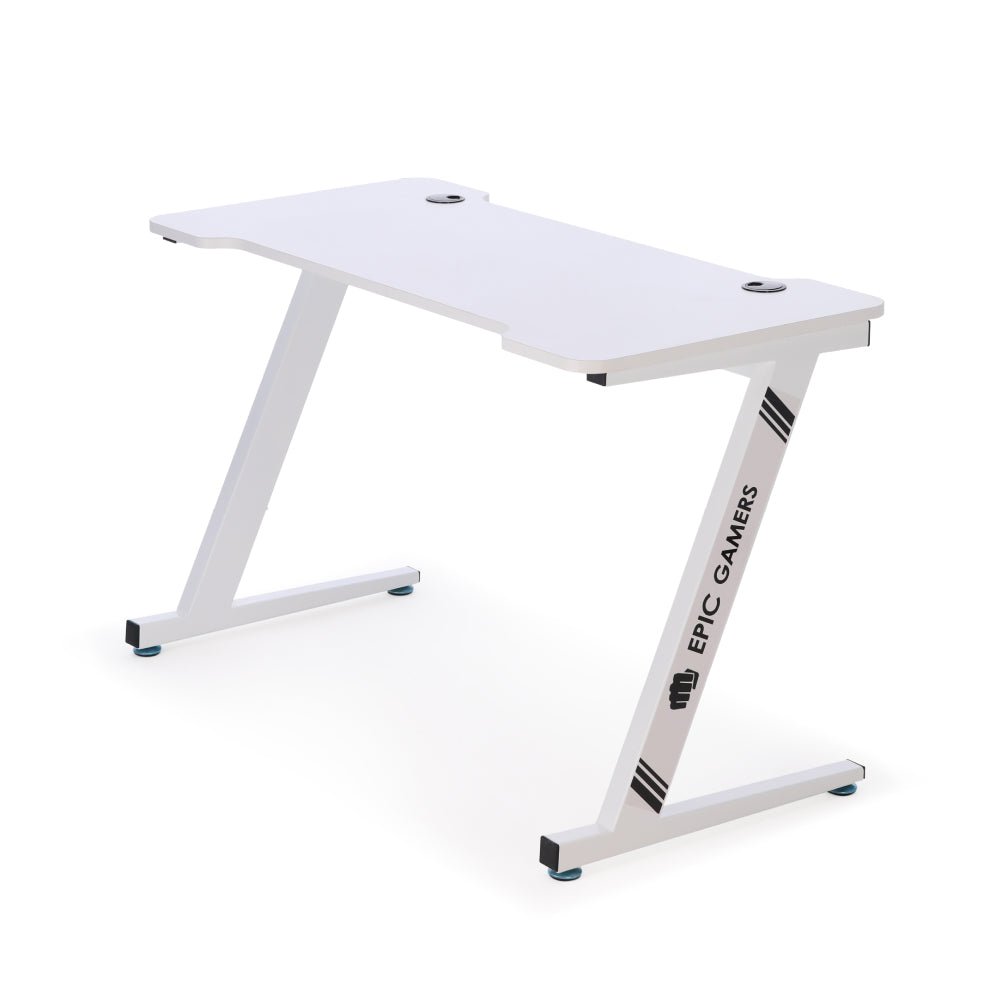 Epic Gamers Gaming Desk - White - Store 974 | ستور ٩٧٤