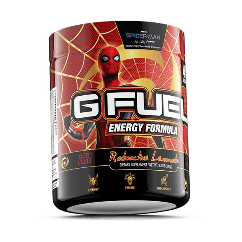 GFuel Energy Formula - SpiderMan No Way Home Hybrid - Radioactive Lemonade 280g - Store 974 | ستور ٩٧٤