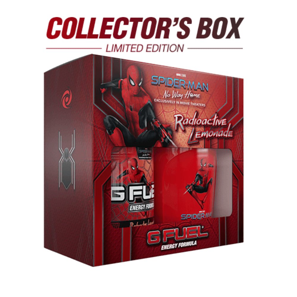 GFuel Spider-Man No Way Home Red & Black Collectors Box - Radioactive Lemonade - Store 974 | ستور ٩٧٤