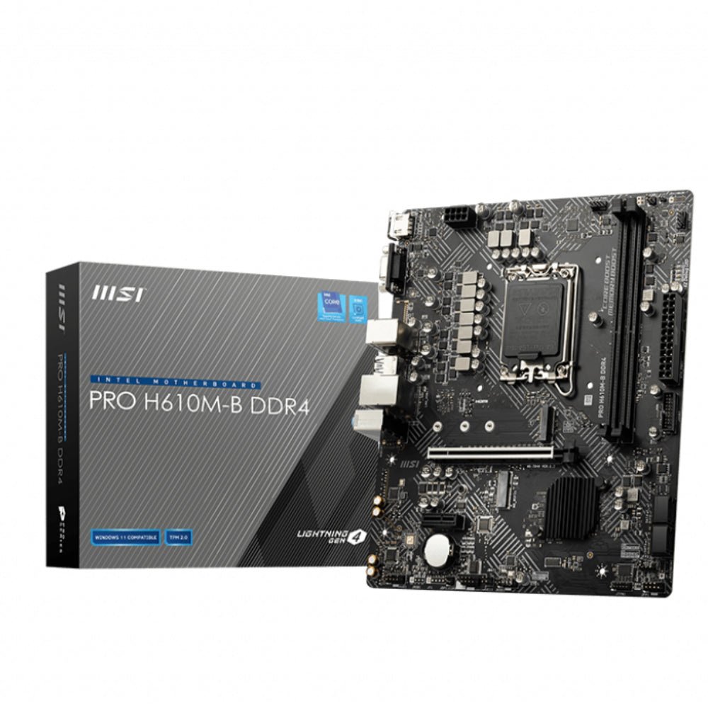 MSI PRO H610M-B DDR4 Intel LGA 1700 Motherboard - Store 974 | ستور ٩٧٤