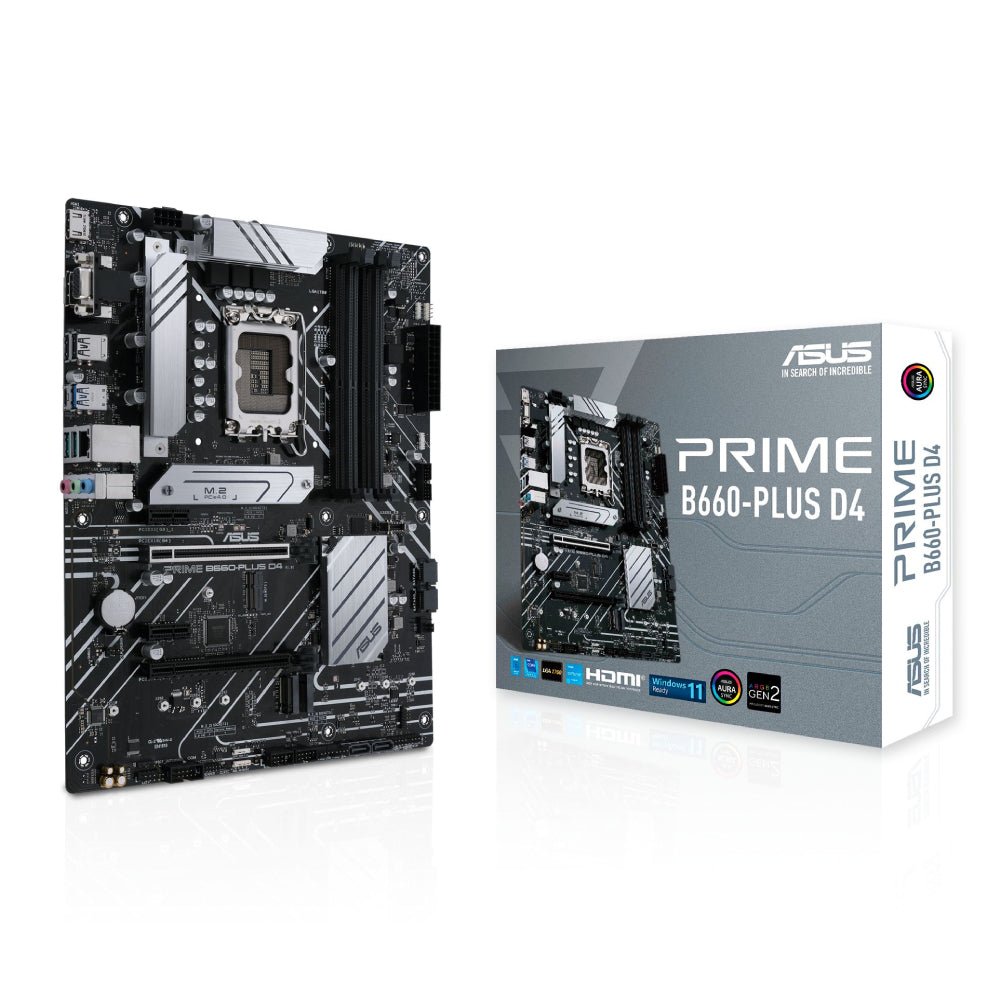 ASUS Intel B660 PRIME B660-PLUS D4 ATX Motherboard - Store 974 | ستور ٩٧٤