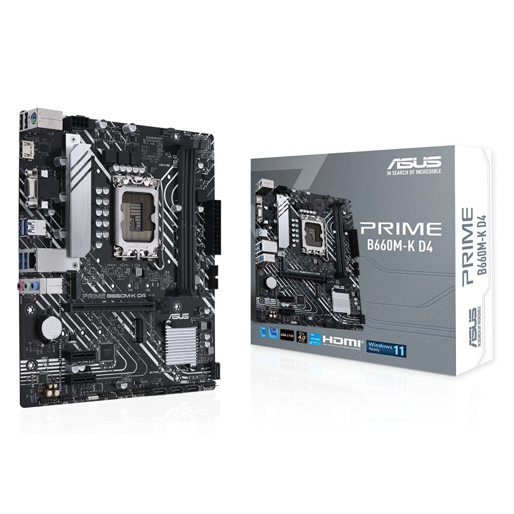 ASUS Prime B660M-K D4 Intel B660 Motherboard - Store 974 | ستور ٩٧٤