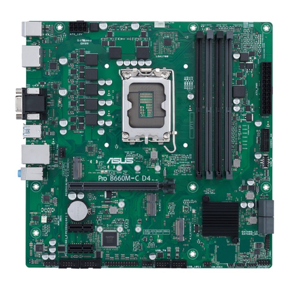 ASUS Pro B660M-C D4-CSM Micro ATX Intel B660 Motherboard - Store 974 | ستور ٩٧٤