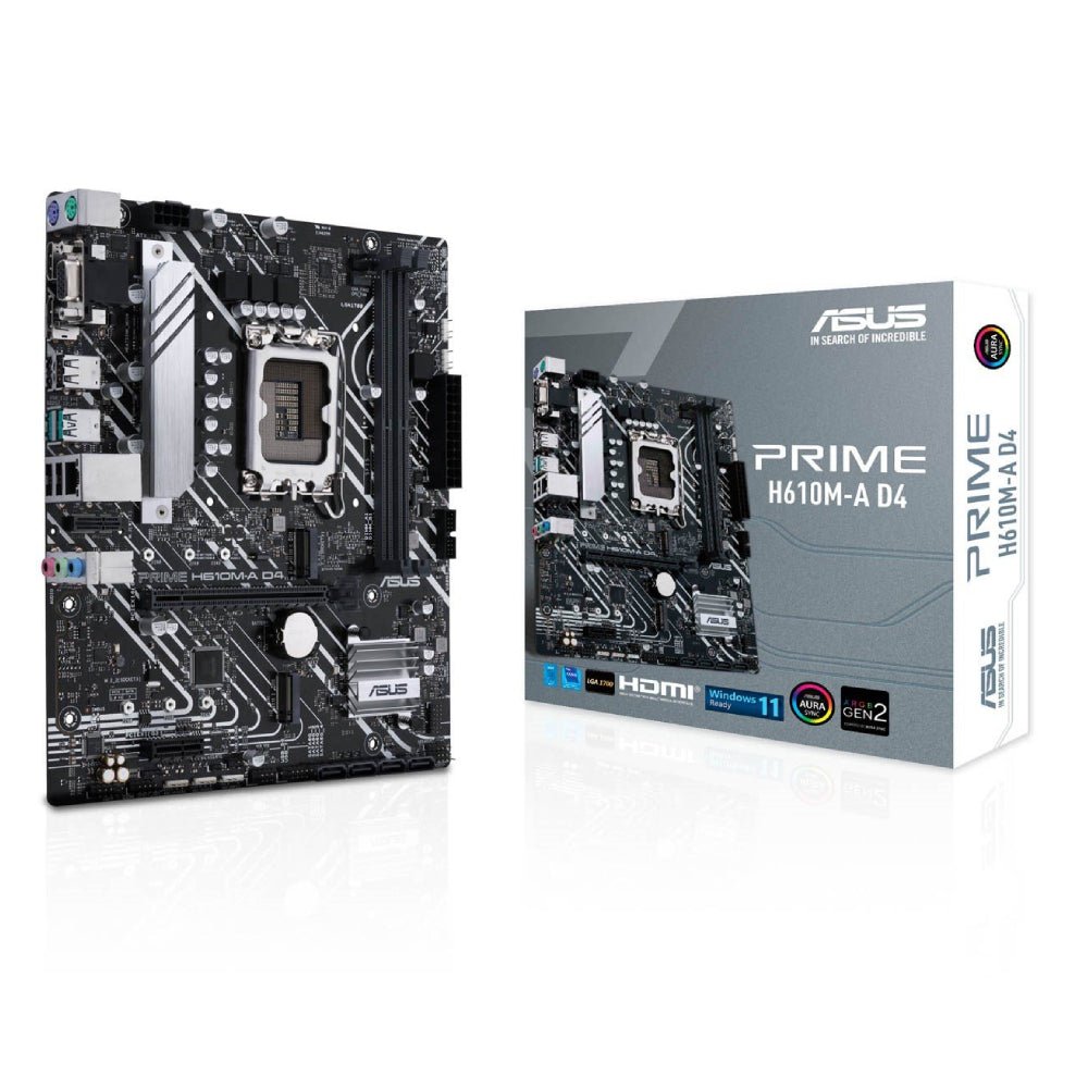 ASUS Prime H610M-A D4 Intel H610 Motherboard - Store 974 | ستور ٩٧٤