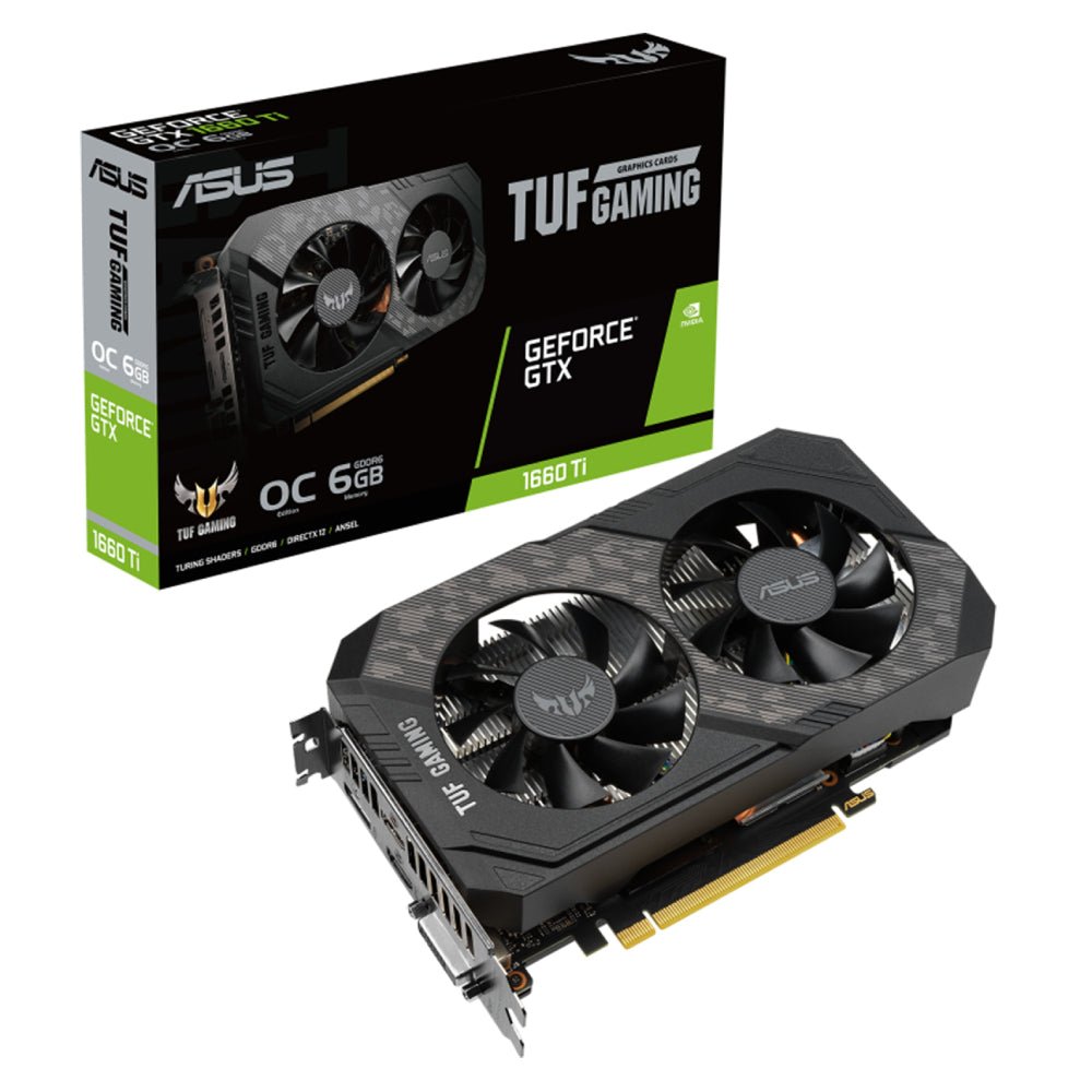 ASUS TUF GeForce GTX 1660 Ti OC 6GB GDDR6 Graphics Card - Store 974 | ستور ٩٧٤